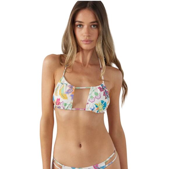 O'Neill Villa Floral Ventura Bikini Top - Size Large NWT - Picture 1 of 11